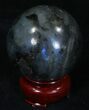 Flashy Labradorite Sphere - Great Color Play #32052-1